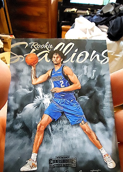 2023-24 Panini Contenders #11 Dereck Lively II Rookie Stallions — front