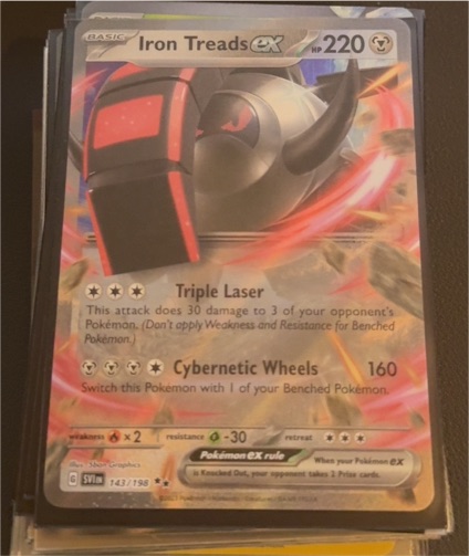 2023 Pokémon Scarlet & Violet #143 Iron Treads ex — front