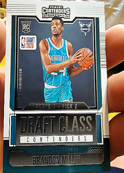 2023-24 Panini Contenders #20 Brandon Miller 2023 Draft Class Contenders — front