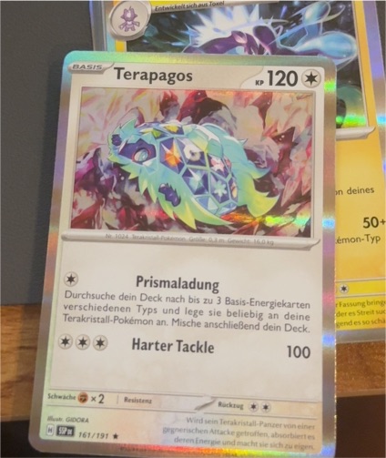2022 Pokémon SV08 Surging Sparks #161 Terapagos — front