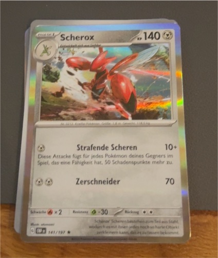 2023 Pokémon SV03: Obsidian Flames #141 Scherox — front