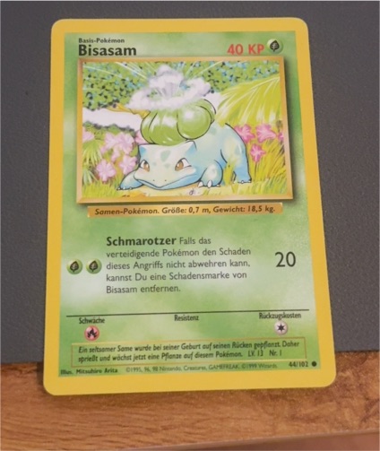 1999 Pokémon Base Set #44 Bulbasaur — front
