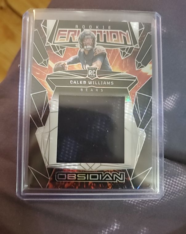 2024 Panini Obsidian Rookie Eruption Materials Caleb Williams #ERM-CWS — front