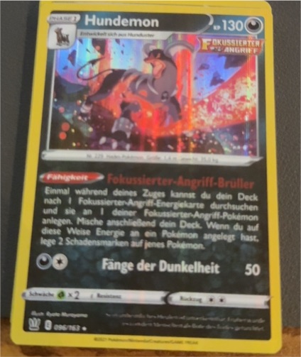 2021 Pokémon TCG Sword & Shield Battle Styles #096 Hundemon — front