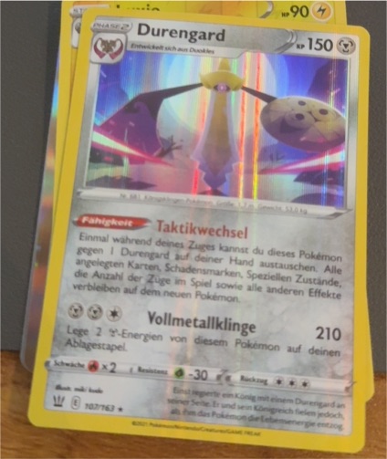 2021 Pokémon Sword & Shield Battle Styles #107 Durengard — front