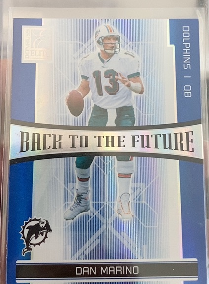 2006 Donruss Elite Back to the Future Blue #BTF-15 Dan Marino — front