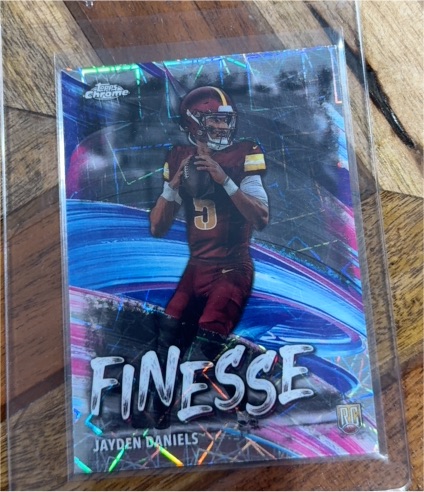 2024 Topps Chrome #F-3 Jayden Daniels Finesse — front