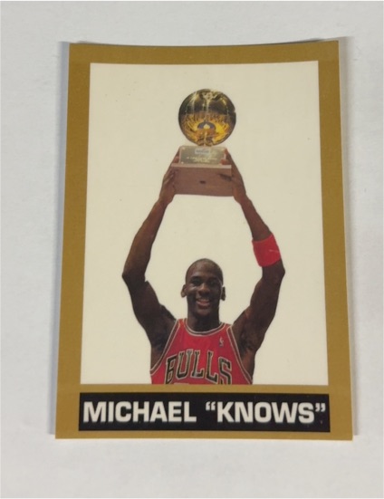 1990 Michael Knows Michael Jordan Chicago Bulls — front