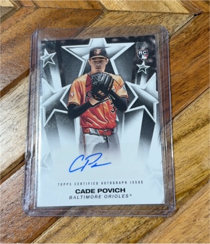 2025 Topps Series 1 Baseball Stars Autograph #BSA-CP Cade Povich — front