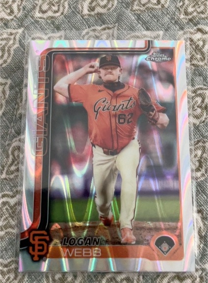 2025 Topps Chrome #296 Logan Webb — front