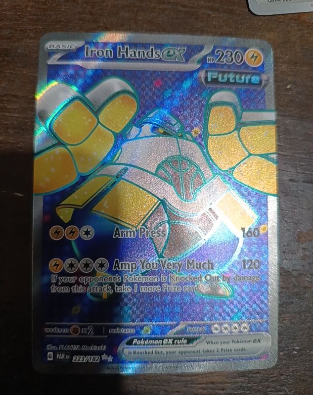 2023 Pokémon Scarlet & Violet Paradox Rift #223/182 Iron Hands ex — front