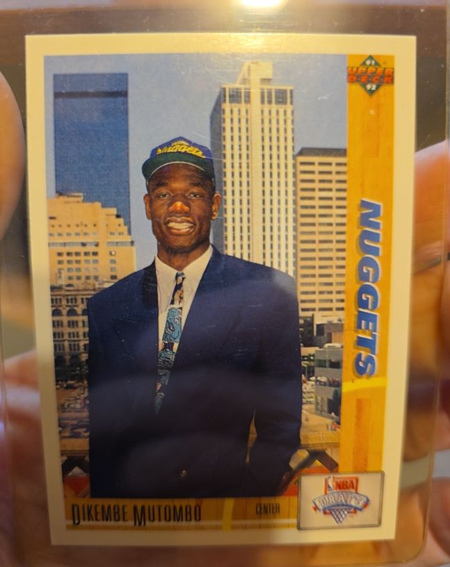 1991-92 Upper Deck #3 Dikembe Mutombo Rookie — front