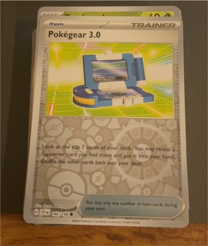 2023 Pokémon Scarlet & Violet #186 Pokegear 3.0 — front