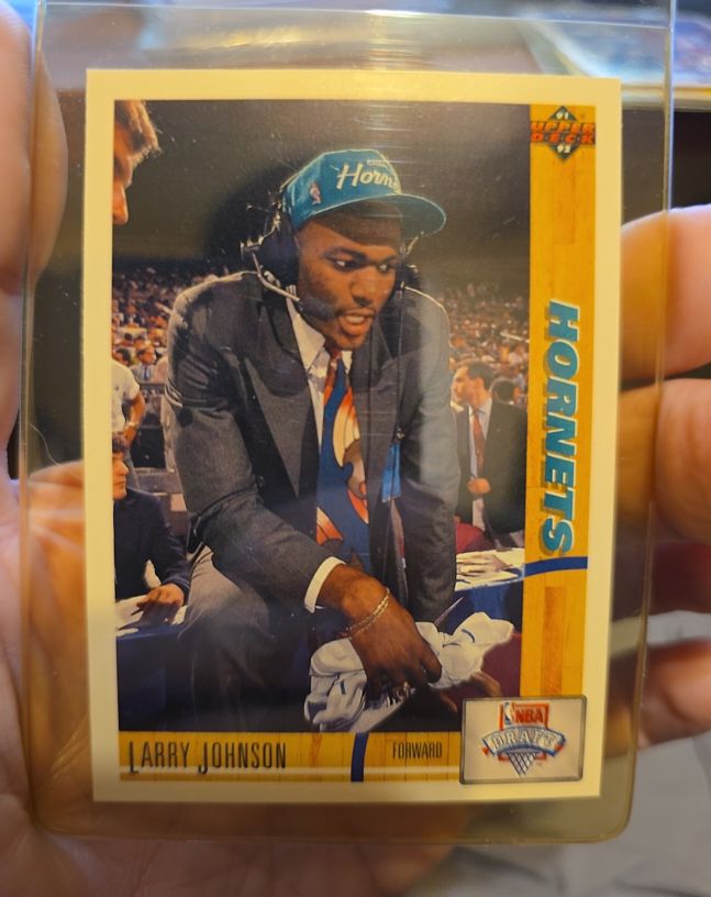 1991-92 Upper Deck #2 Larry Johnson Rookie — front