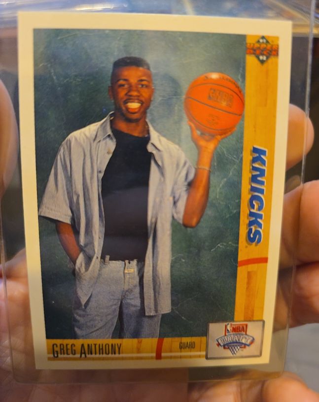 1991-92 Upper Deck #7 Greg Anthony Rookie Card — front