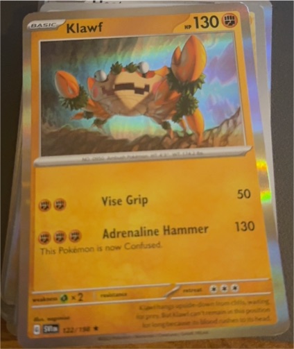2023 Pokémon Scarlet & Violet #122 Klawf — front