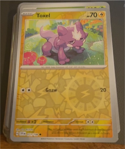 2023 Pokémon Scarlet & Violet #071 Toxel — front