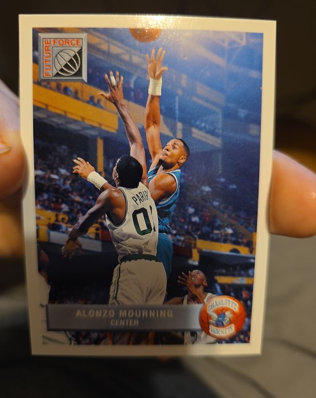 1992-93 Upper Deck McDonald's #P44 Alonzo Mourning — front
