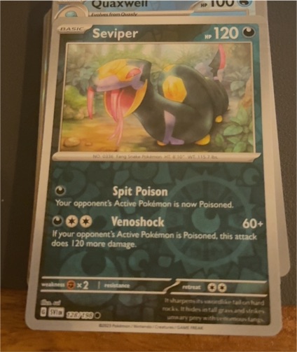 2023 Pokémon Scarlet & Violet #128 Seviper — front