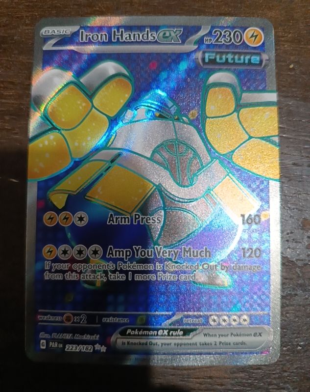 2024 Pokémon Paradox Rift #223 Iron Hands ex — front