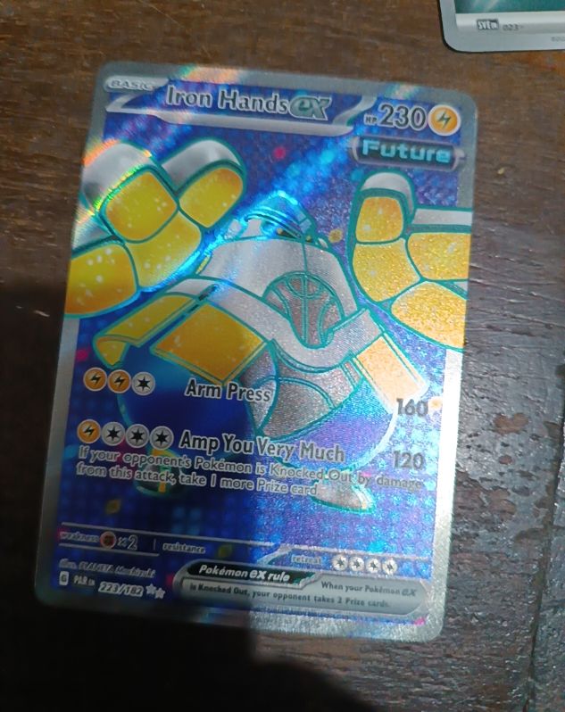 2023 Pokémon TCG Paradox Rift #223 Iron Hands ex — front