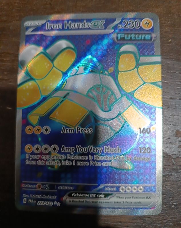 2023 Pokémon SV04: Paradox Rift #223 Iron Hands ex — front