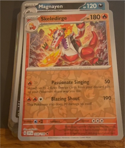 2023 Pokémon Scarlet & Violet #038 Skeledirge — front