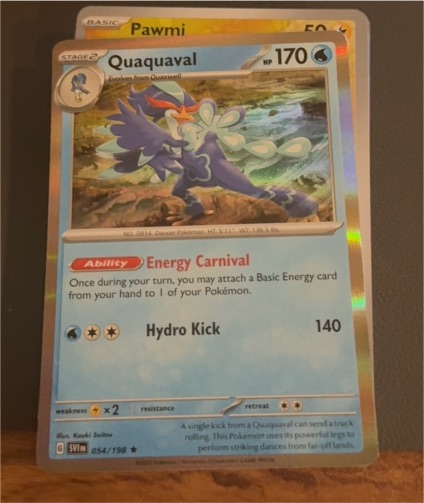 2023 Pokémon TCG Scarlet & Violet #54 Quaquaval — front