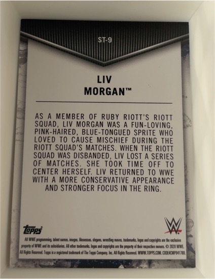 2020 Topps WWE #ST-9 Liv Morgan — front
