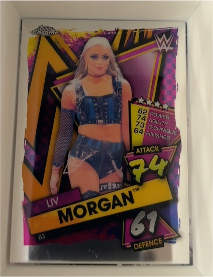 2021 Topps Chrome WWE Slam Attax #63 Liv Morgan — front