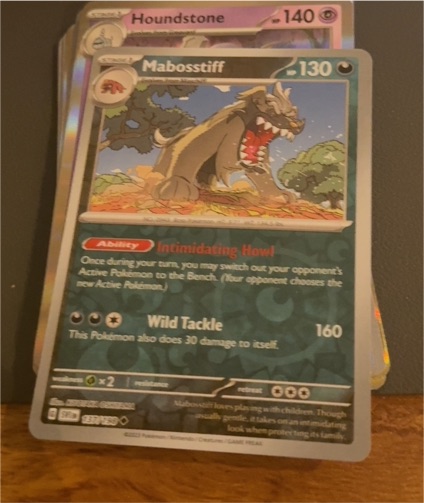 2024 Pokémon Scarlet & Violet Base Set #137 Mabosstiff — front