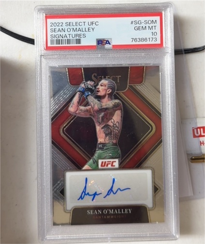 2022 Panini Select UFC #SG-SOM Sean O'Malley Signatures — front