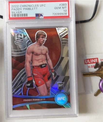 2022 Panini Chronicles UFC #383 Paddy Pimblett Silver — front