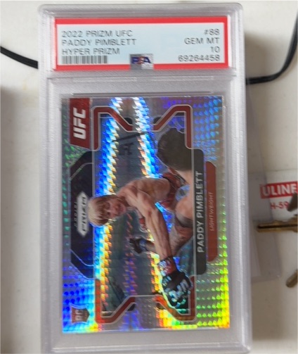 2022 Panini Prizm UFC #88 Paddy Pimblett Hyper Prizm — front