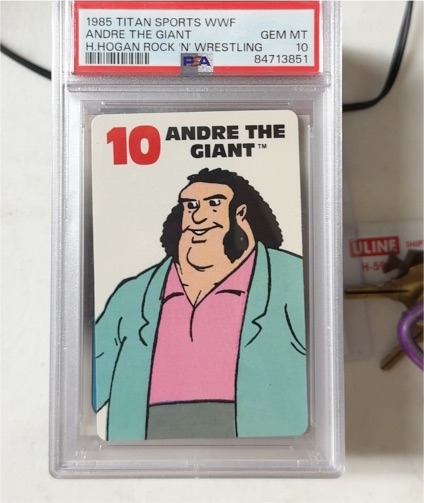 1985 Titan Sports WWF #10 Andre The Giant — front