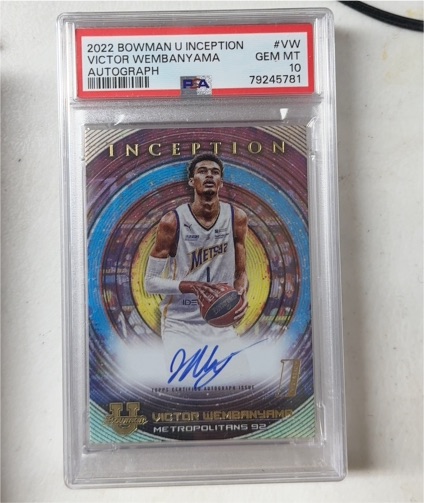 2022 Bowman U Inception #VW Victor Wembanyama — front