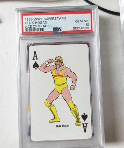 1988 WWF Superstars Ace of Spades Hulk Hogan — front