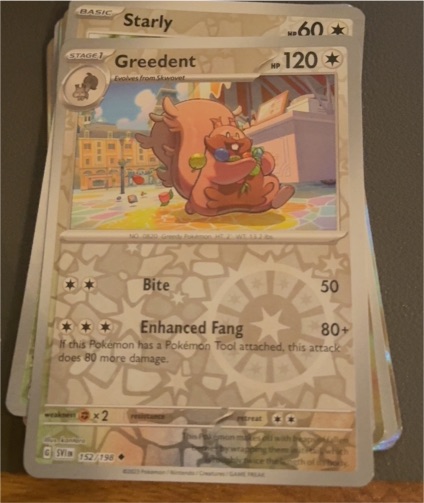 2023 Pokémon Scarlet & Violet #152 Greedent — front