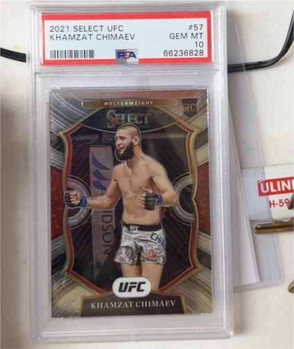2021 Panini Select UFC #57 Khamzat Chimaev — front