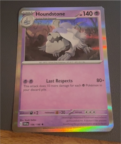 2023 Pokémon TCG Scarlet & Violet #106 Houndstone — front