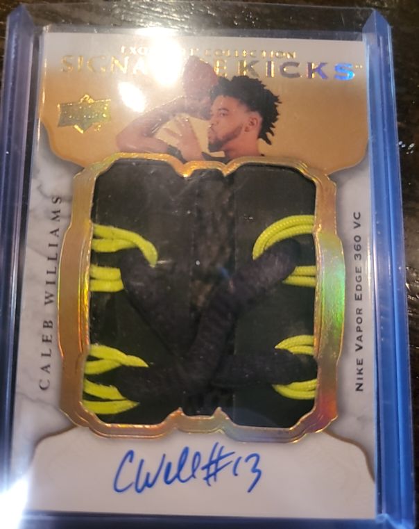 2023 Upper Deck Signature Kicks Caleb Williams — front