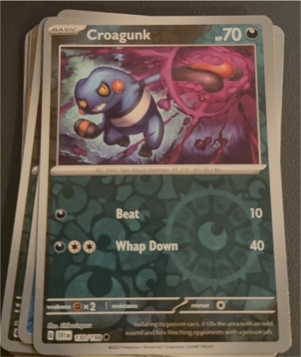 2023 Pokémon Scarlet & Violet #130 Croagunk — front