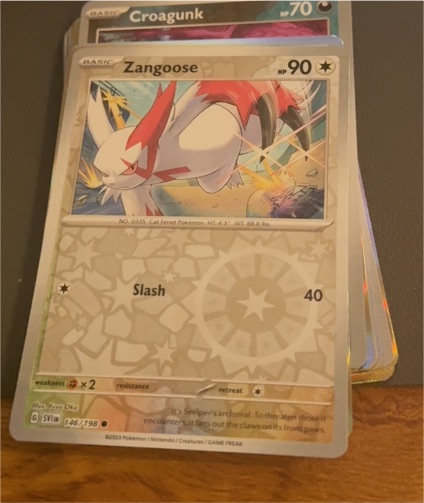 2023 Pokémon Scarlet & Violet #146 Zangoose — front