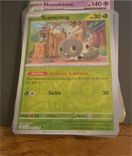 2023 Pokémon TCG Scarlet & Violet #008 Scatterbug — front
