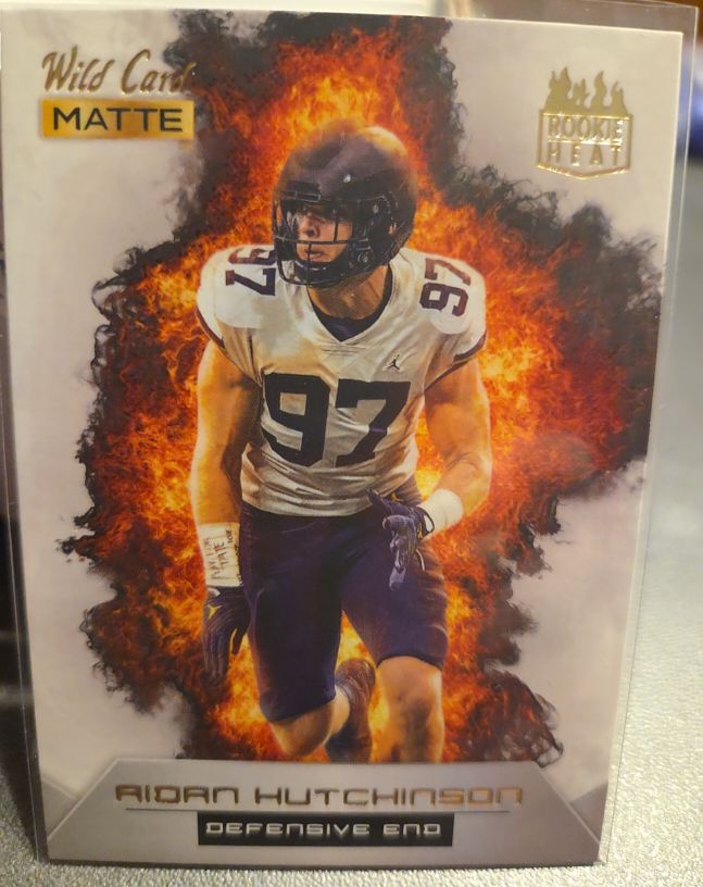 2022 Wild Card Matte Rookie Heat Aidan Hutchinson — front