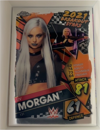 2021 Topps Chrome WWE Slam Attax #131 Liv Morgan — front