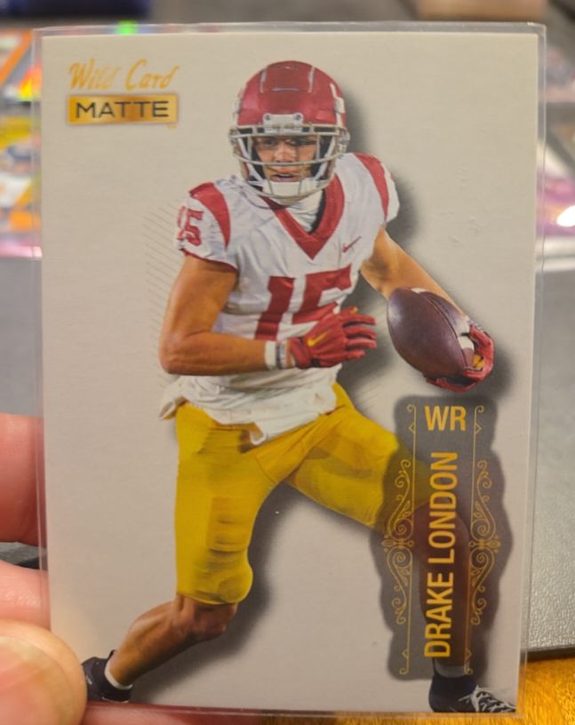 2022 Wild Card Matte #MB-39 Drake London — front