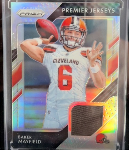 2018 Panini Prizm Premier Jerseys #PP-1 Baker Mayfield — front