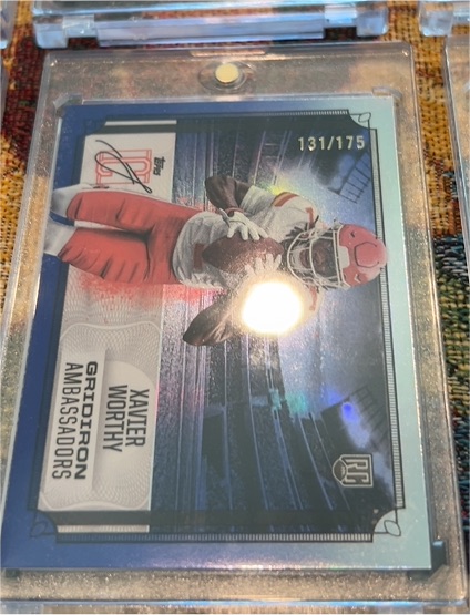 2024 Topps Signature Class #GA-7 Xavier Worthy Gridiron Ambassadors — front