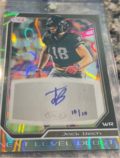 2024 Sage Next Level Debut Jack Beck — front